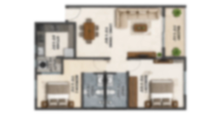 Aven Borivali Master Floor Plan